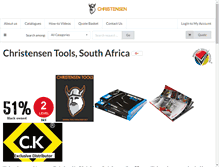 Tablet Screenshot of christensen.co.za